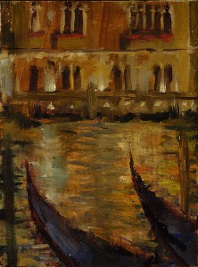 Night Scene, Canal, Venice